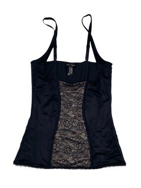 Maidenform Be Chic Collection Inspirations Shapewear Cami Black Lace Nude Medium